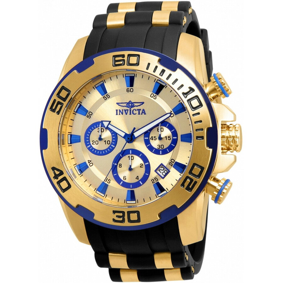 樂天商城 - Invictaインビクタ Pro Diver クロノグラフ クォーツ ゴールド ダイヤル メンズ 腕時計 22308