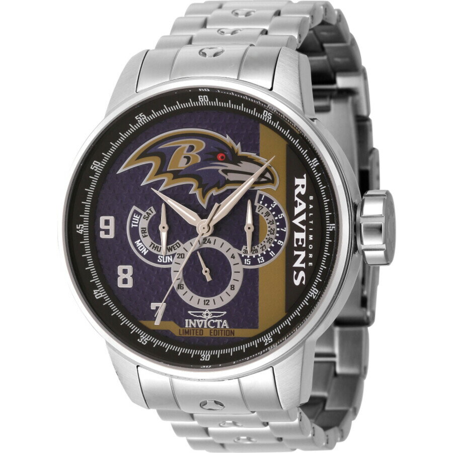 Invictaインビクタ NFL Baltimore Ravens GMT クォーツ メンズ ウォッチ 45140(2.0)