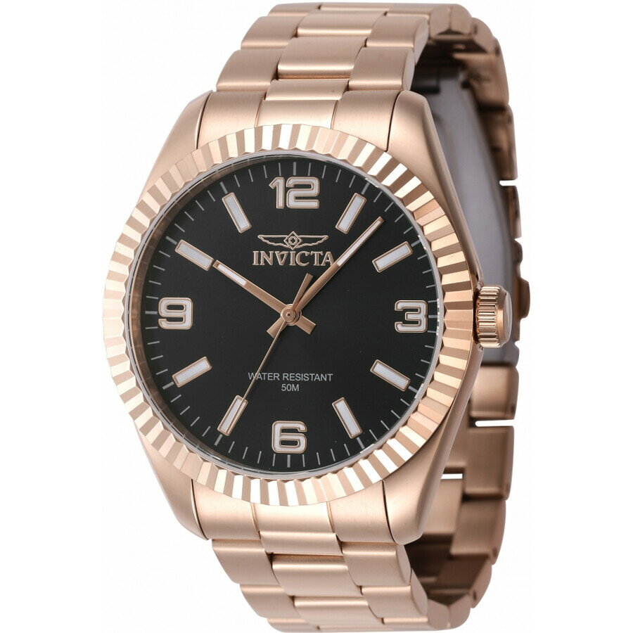 Invictaインビクタ Specialty クォーツ ブラック ダイヤル メンズ 腕時計 47461