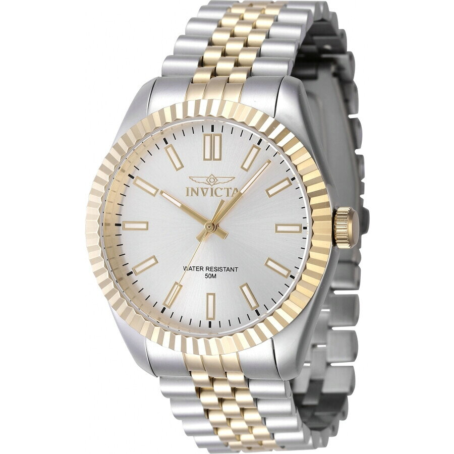 Invictaインビクタ Specialty クォーツ シルバー ダイヤル メンズ ウォッチ 47484