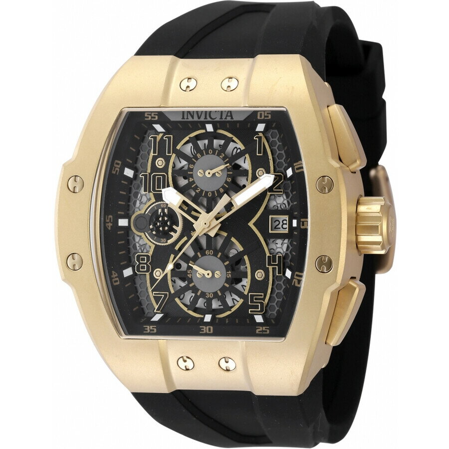 Invictaインビクタ Racing クロノグラフ クォーツ ブラック ダイヤル メンズ ウォッチ 48029(2.0)