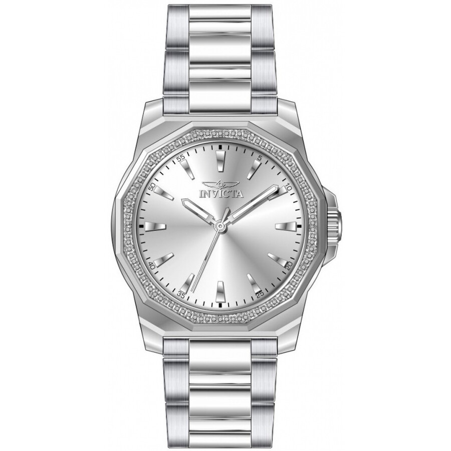 商品説明 主な機能/スペック・シルバートーンステンレススチールケース&ブレスレット・固定式ホワイトクリスタルベゼル・シルバートーン文字盤、シルバートーン針、インデックスアワーマーカー・外周にミニッツマーカー・アナログ表示・蓄光針・TMI C...