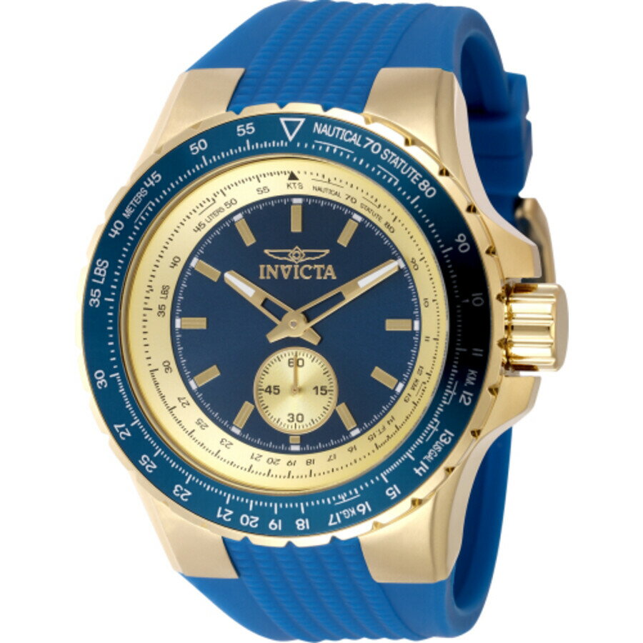 Rakuten - Invictaインビクタ Aviator クォーツ ブルー ダイヤル メンズ ウォッチ 49307
