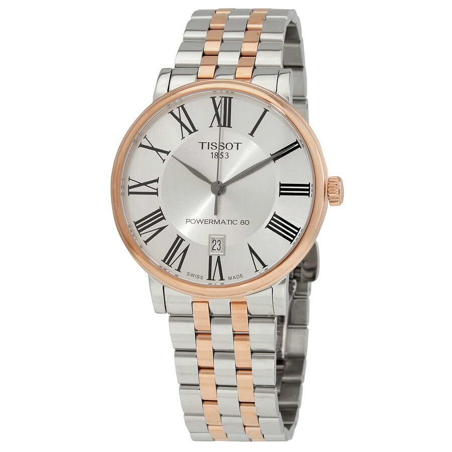 Rakuten - Tissot メンズ 腕時計 自動巻き シルバー文字盤 ツートンカラー ステンレスベルト ビジネス