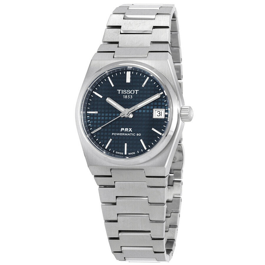 Tissot PRX 腕時計 メンズ レディース 自動巻き 35mm ブルー文字盤 ステンレススチール