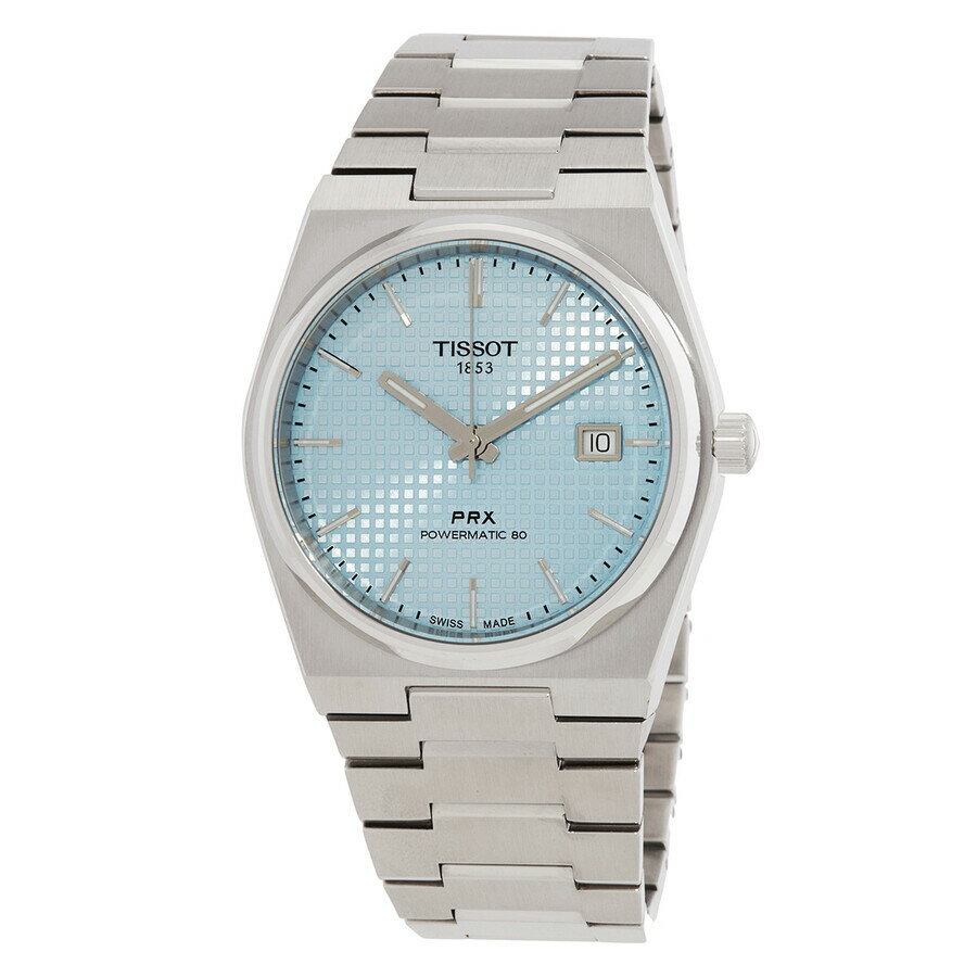 Tissot PRX Powermatic 80 腕時計 メンズ 自動巻き アイスブルー文字盤 ステンレススチール