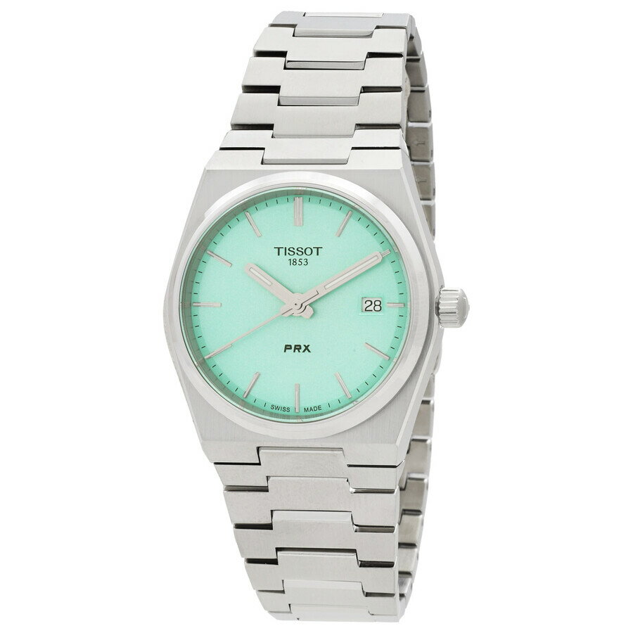 Tissotティソ PRX クォーツ ライトグリーン 35mmダイヤル レディースウォッチ T1372101109100