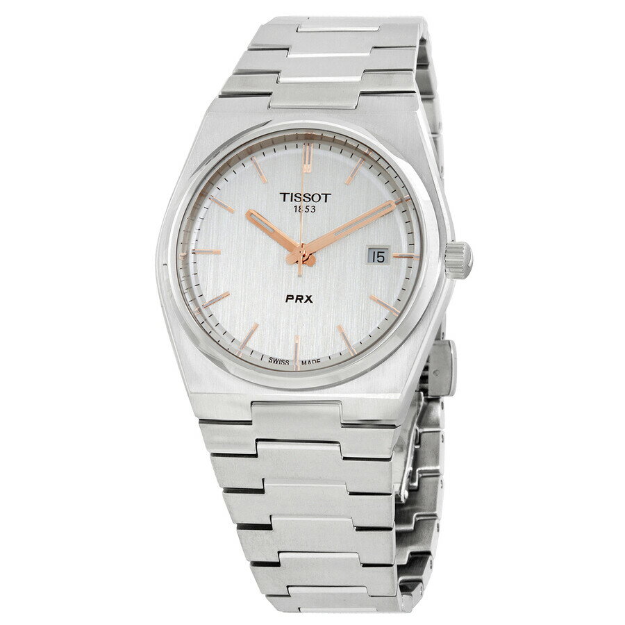 Tissotティソ PRX クォーツ シルバーダイヤル メンズウォッチ T137.410.11.031.00