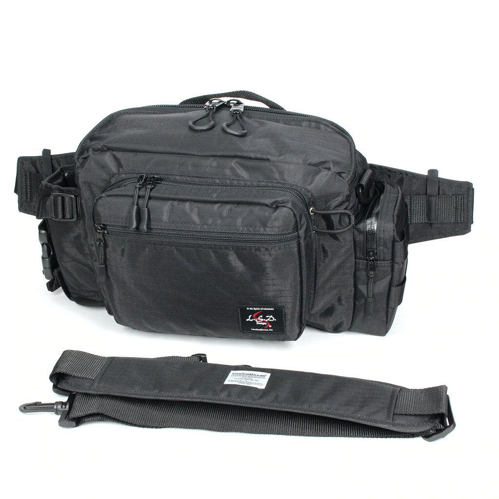 Bag - ●LSDデザイン　ヒップバッグチューンドネオ ブラック 【まとめ送料割】