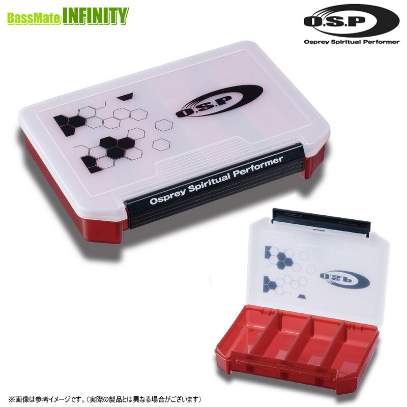 OSP　ツールケース 3010NDM ホワイト・レッド／クリア 【まとめ送料割】のサムネイル