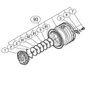 ●シマノ 13ナスキーC2000(031105)用 純正標準スプール (パーツ品番13C96) 【キャンセル及び返品不可商品】 【まとめ送料割】