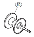 ●シマノ　12バスライズ(ベイトリール)(02918)用 純正標準スプール (パーツ品番105)　【キャンセル及び返品不可商品】 【まとめ送料割】