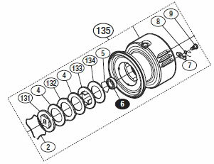 ●シマノ　15 ツインパワー C3000XG (033710)用 純正標準スプール (パーツ品番1089P)　【キャンセル及び..