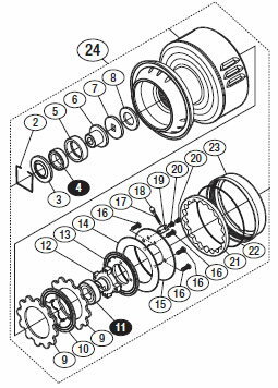 ●シマノ　15 ツインパワーSW 8000HG (033208)用 純正標準スプール (パーツ品番1 ...