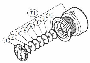 ●シマノ　11 アリビオ 2000 (027719)用 純正標準スプール (パーツ品番13BZL)　【キャンセル及び返品不..
