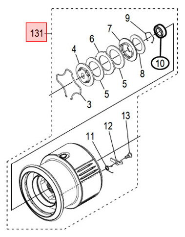 ●シマノ　22 ステラ 4000MHG (043955)用 純正標準スプール (パーツ品番13CC8)　【キャンセル及び返品不..