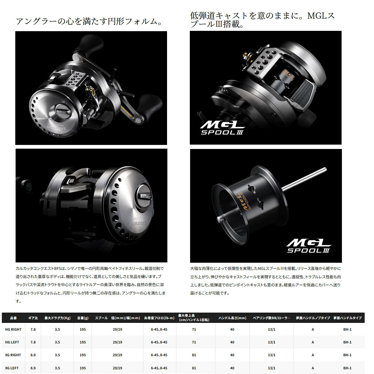 カルカッタコンクエスト BFS BFS XG LEFT の商品画像3枚目
