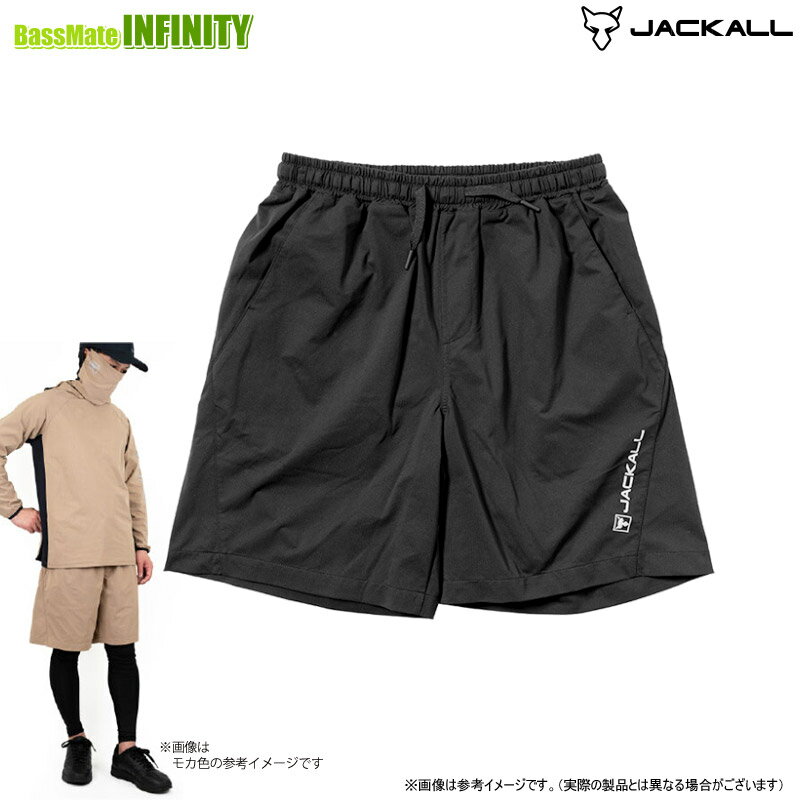Rakuten - ジャッカル　ドライメッシュハーフパンツ (ブラック) 【メール便配送可】 【まとめ送料割】