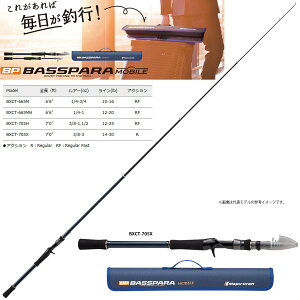 【ナイロン12lb糸付き】【バス釣り(ベイト)入門セット】●メジャークラフト　バスパラ BXCT-705H＋Abu ブラックマックス4(右ハンドル)