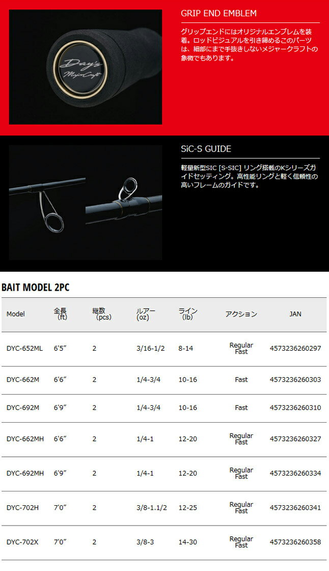 【ナイロン3号（約130m)糸付き】【バス釣り(ベイト)入門セット】 ●メジャークラフト　デイズ DYC-652ML＋シマノ　17 バスワンXT 151(左ハンドル)