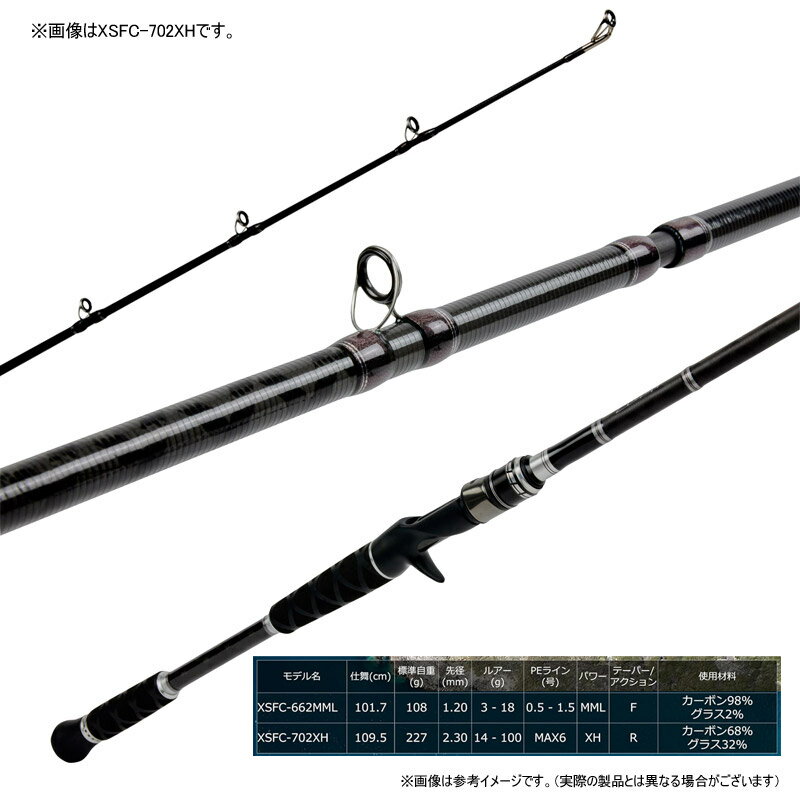 【ナイロン12lb糸付き】【バス釣り(ベイト)入門セット】●アブガルシア Abu　クロスフィールド XSFC-702XH＋ダイワ　24 バスX 100H (右ハンドル)