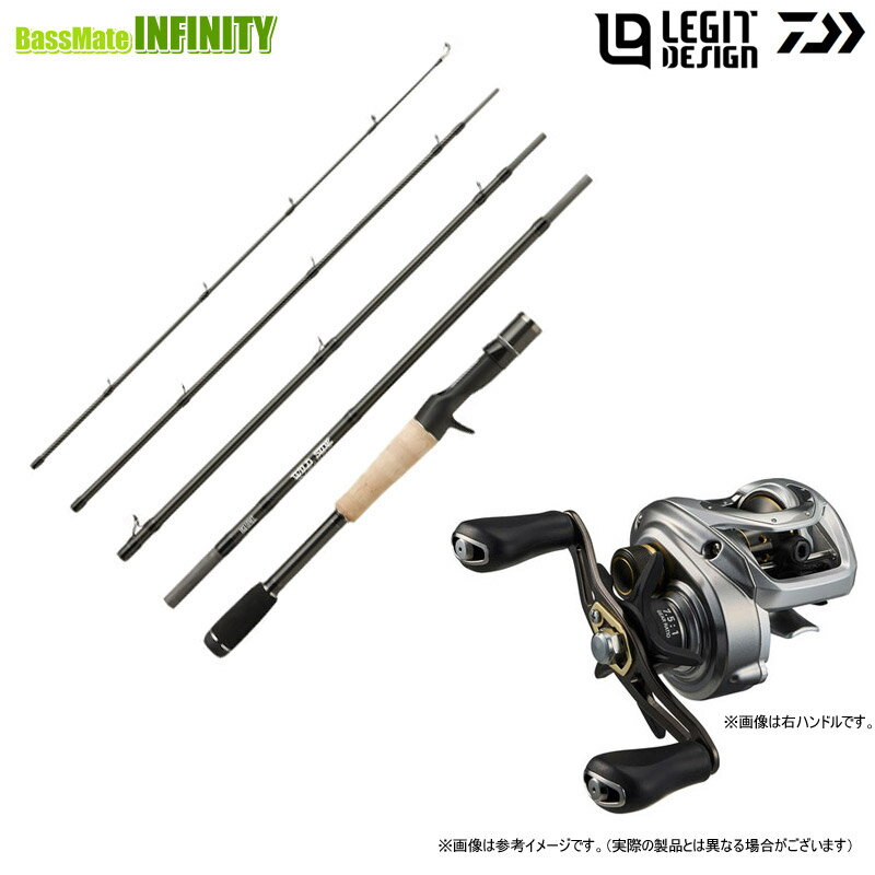 Other - 【バス釣り(ベイト)入門セット】●レジットデザイン　ワイルドサイド WSC68M-5 マルチピース＋ダイワ　24 バスX 100HL (左ハンドル) 【まとめ送料割】