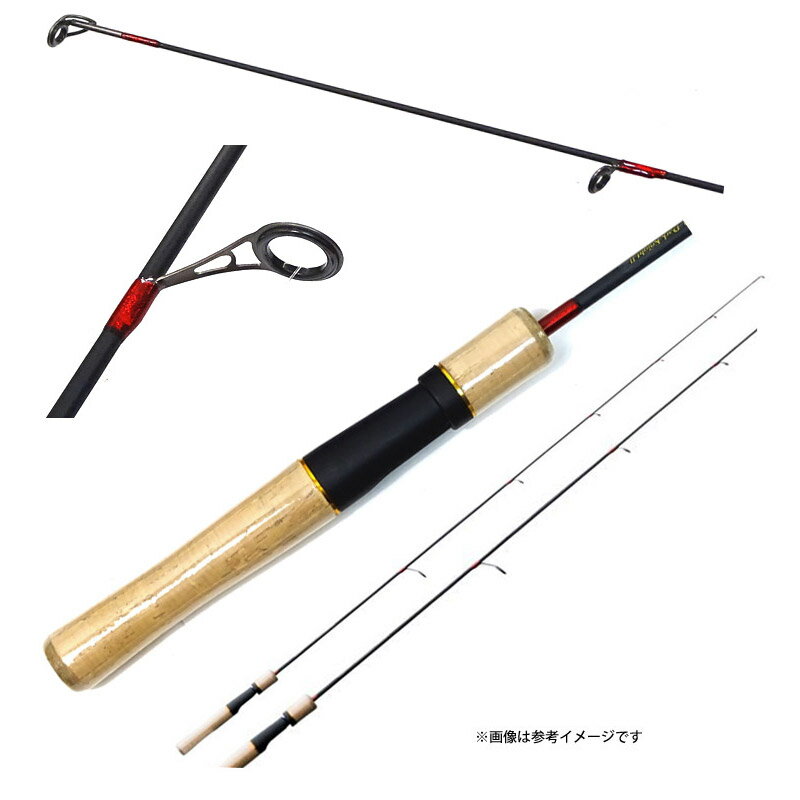 【ナイロン6lb(95m)糸付き】【バス釣り(スピニング)入門セット】●大橋漁具　グレート鱒レンジャー改 SP50 ダークナイト 2 Mレッド＋ダイワ　14 アンダースピン 80