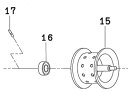 ●ダイワ　14エアド100H-L(4960652955935)用 純正標準スプール (部品コード129586)　【キャンセル及び返品不可商品】 【まとめ送料割】