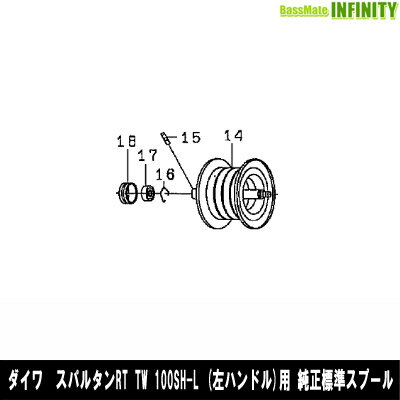 ●ダイワ　スパルタンRT TW 100SH-L(4960652054898)用 