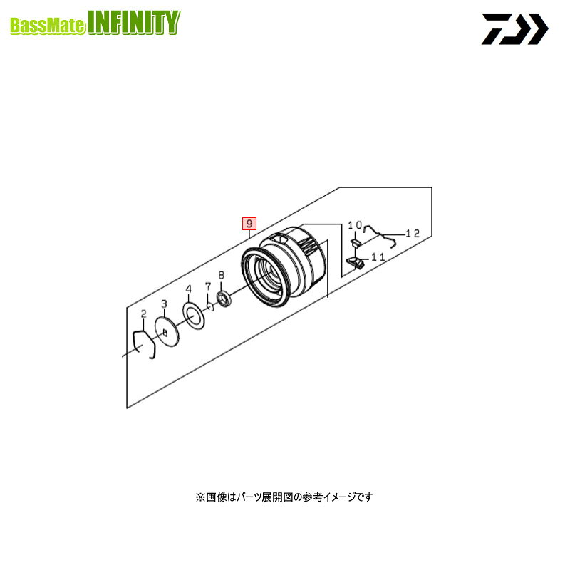樂天商城 - ●ダイワ　23 エアリティ LT2500S-XH(4550133110603)用 純正標準スプール (部品コード6M383001)　【キャンセル及び返品不可商品】 【まとめ送料割】