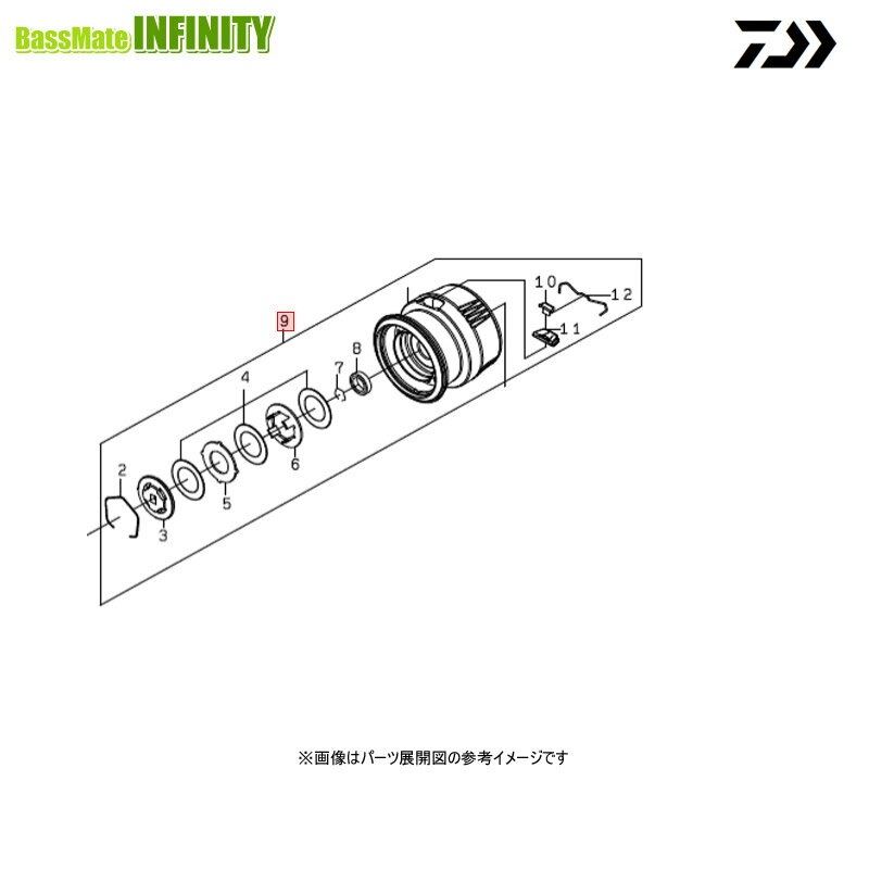 ●ダイワ　23 エアリティ LT3000-H(4550133328374)用 純正標準スプール (部品コード6M451501)　【キャンセル及び返品不可商品】 【まとめ送料割】