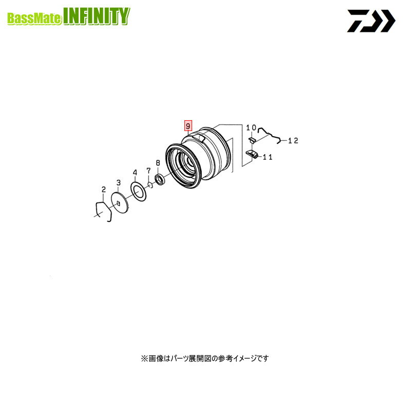 Sports, Outdoors - ●ダイワ　22 イグジスト LT2500S-DH(4550133109416)用 純正標準スプール (部品コード6M281601)　【キャンセル及び返品不可商品】 【まとめ送料割】