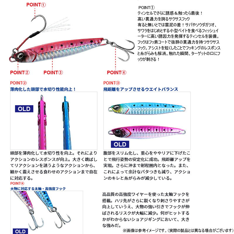 サムライジグR 60g PHピンクイワシ の商品画像3枚目