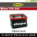 ●デプス Deps ツールバッグ ブラック/レッド Lサイズ 【まとめ送料割】