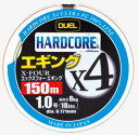 ●デュエル DUEL　ハードコアX4エギング 150M 3色マーキング (0.6-1.2号)  