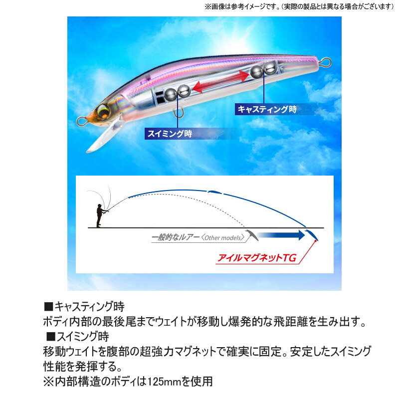 アイルマグネット TG ミノー(F) 27g ブラッディセグロメッキ (3)