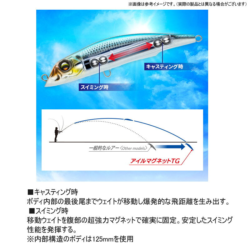 アイルマグネット TG ダーター(F) 18g ブラッディセグロメッキ の商品画像3枚目