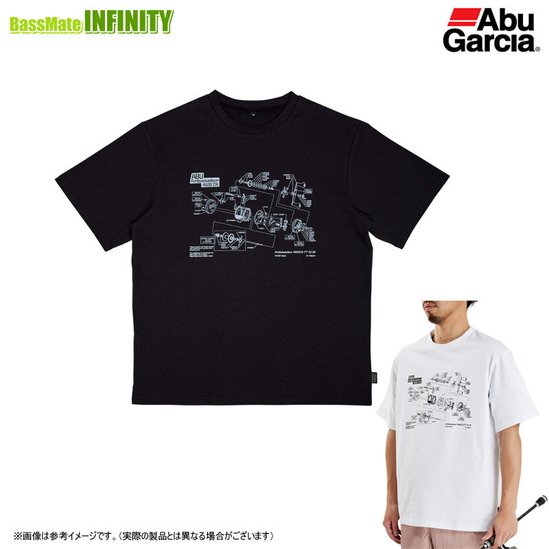 ●アブガルシア Abu バグオフ 4600CA 展開図T (ブラック) 【メール便配送可】 【まとめ送料割】