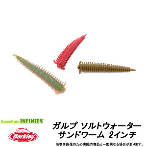 ●バークレイ Berkley　Gulp ガルプ ソルトウォーター サンドワーム 2インチ G2SQSW2 【メール便配送可】 【まとめ送料割】