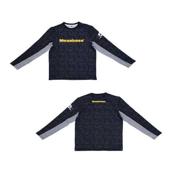 ●メガバス GAME LONG SLEEVE ゲームロングスリーブ (ブラック) 【まとめ送料割】