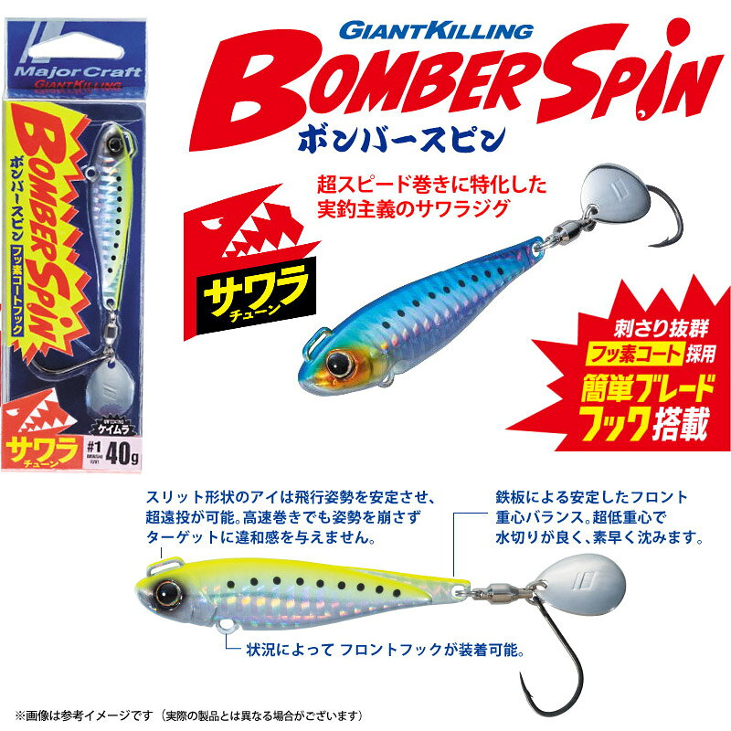 ジャイアントキリング ボンバースピン 40g イワシ(ケイムラ) の商品画像3枚目