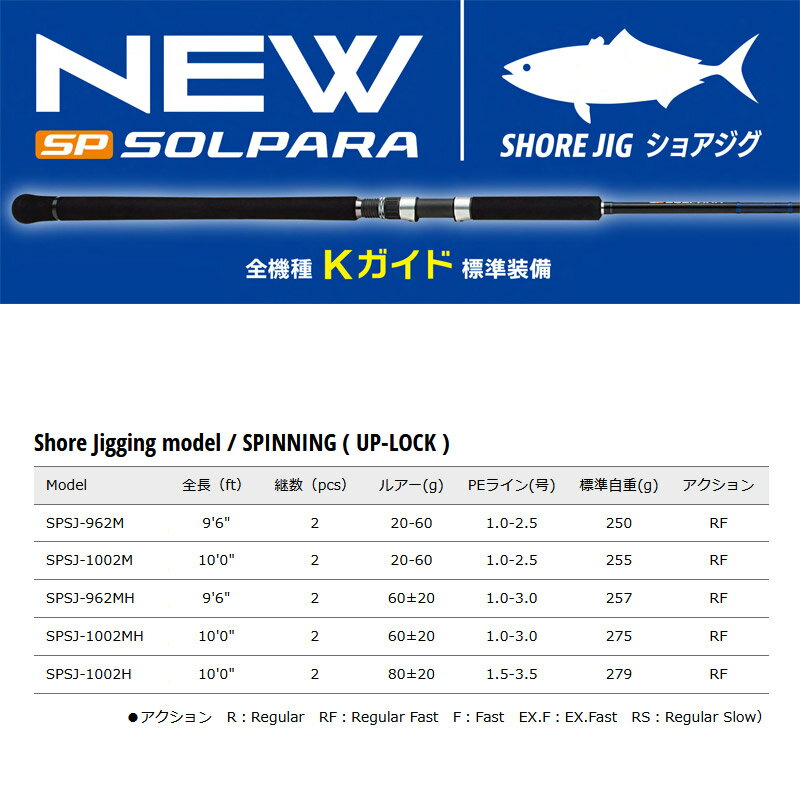 ●【フロロリーダープレゼント！】メジャークラフト　NEW 24 ソルパラ SPSJ-1002M ショアジギング