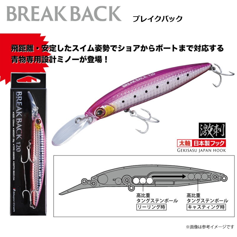 ブレイクバック 26g ブルーピンク イワシ(ケイムラ) (2)