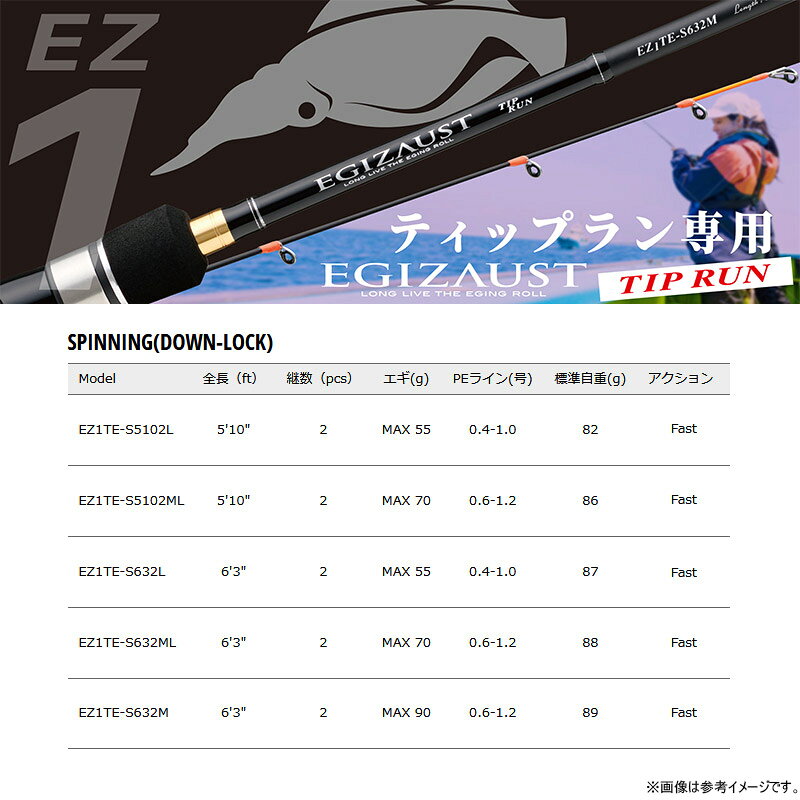 エギゾースト1G ティップランモデル EZ1TE-S632L の商品画像3枚目