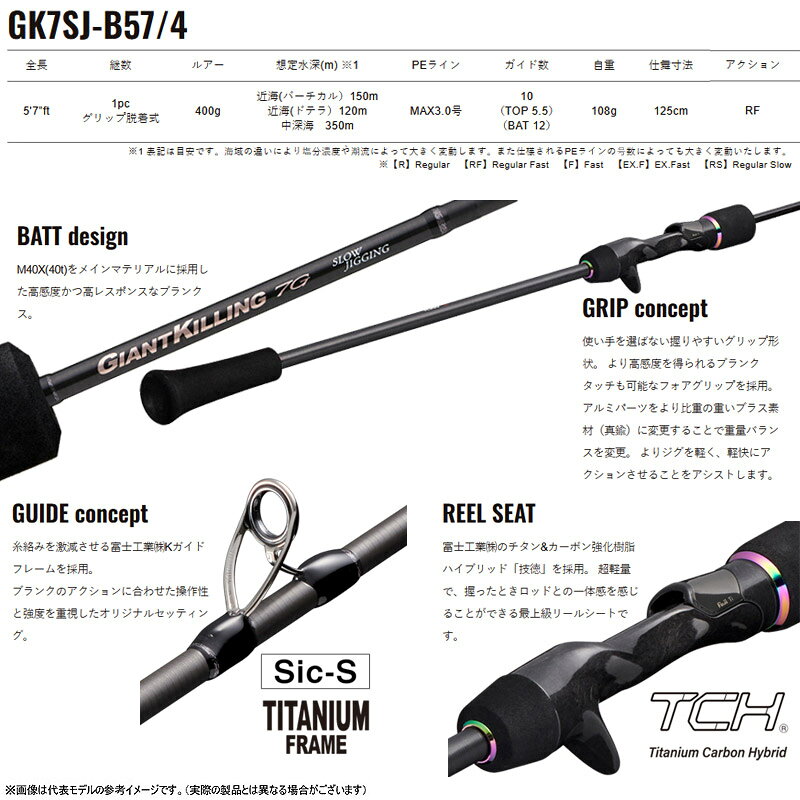 ジャイアントキリング7G スロージギングモデル GK7SJ-B57/4 の商品画像2枚目