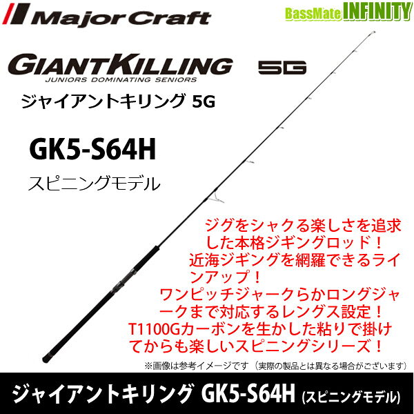 ジャイアントキリング5G ジギングモデル GK5-S64H の商品画像2枚目