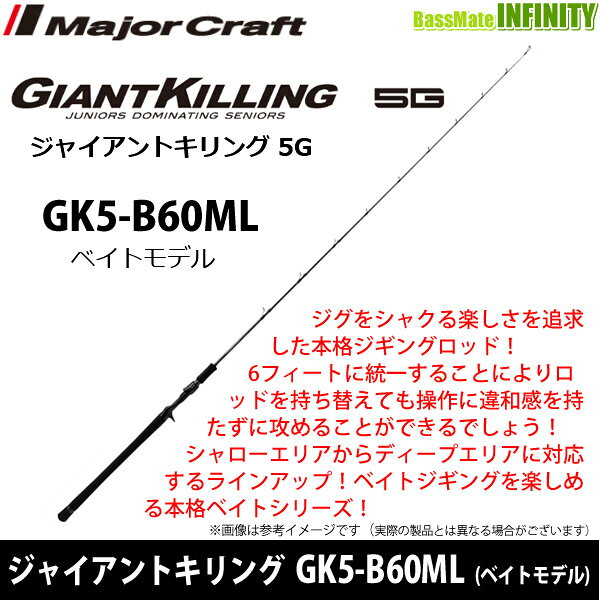 ジャイアントキリング5G ジギングモデル GK5-B60ML の商品画像2枚目