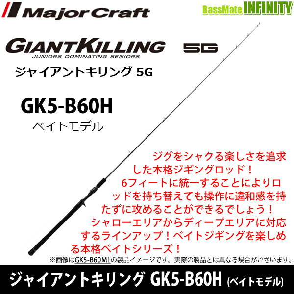ジャイアントキリング5G ジギングモデル GK5-B60H の商品画像2枚目