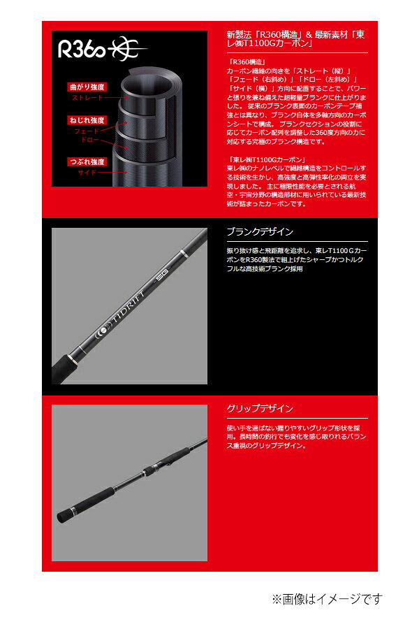 タイドリフト5G シーバスゲームカスタムモデル TD5-862L/ML の商品画像3枚目