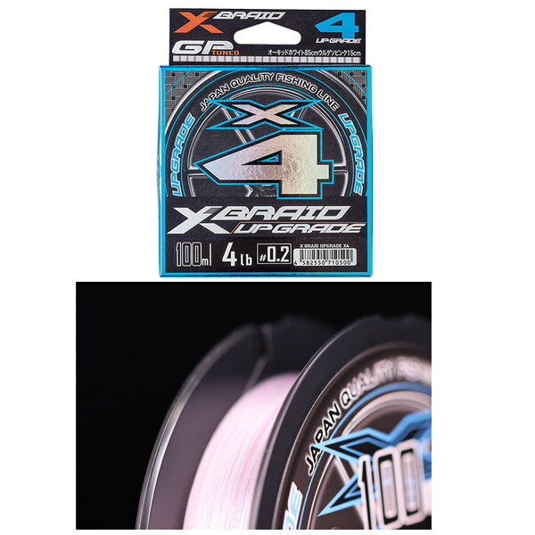 ●よつあみ　エックスブレイド アップグレード X4 100m (0.3号) 【まとめ送料割】 【メール便配送可】